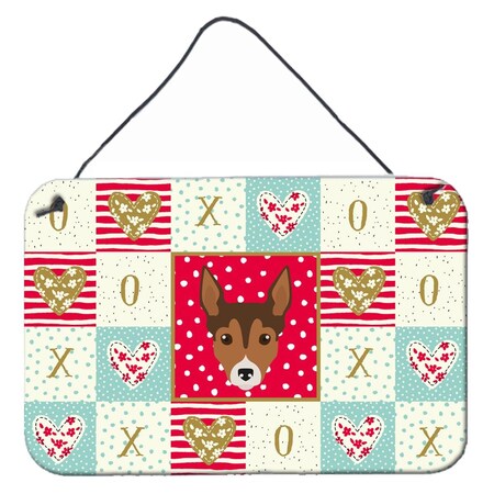 Carolines Treasures 8 x 12 in. Tenterfield Terrier Love Wall or Door Hanging Prints CK5239DS812